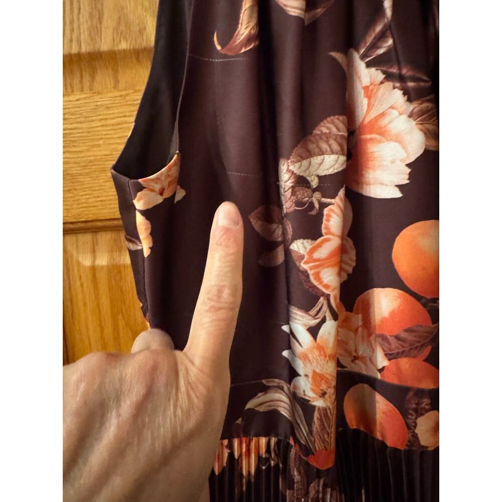 Eliza J Floral Print Sleeveless Midi Dress - Size 12 (see narrative) - Picture 5 of 10